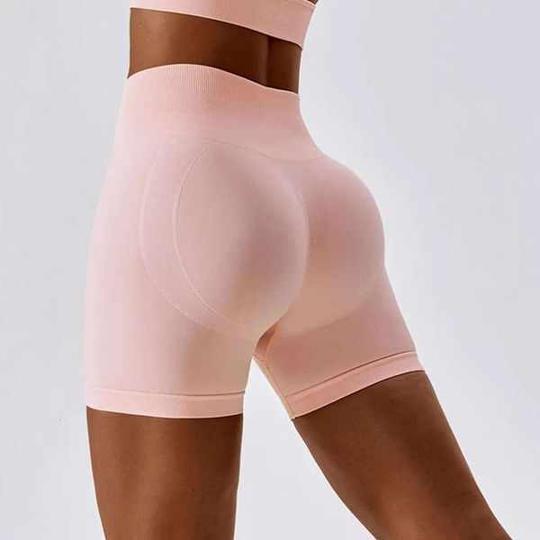 Lu Align Lemon Shorts Scrunch femmes haute sans couture salle de sport taille course sport serré Teveo bout à bout entraînement motard court Leggins Lady Activew