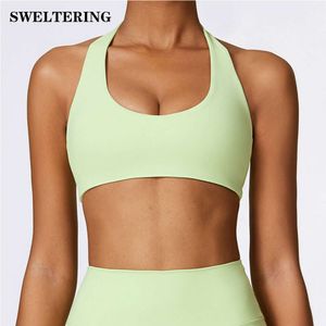 Lu Align Lemon Femmes Sous-vêtements de sport Halter High Support Impact Froncé Fiess Gym Yoga Top Vêtements d'entraînement Push-up Corset Rembourré Activewear 2024 Gym Jogger Sport