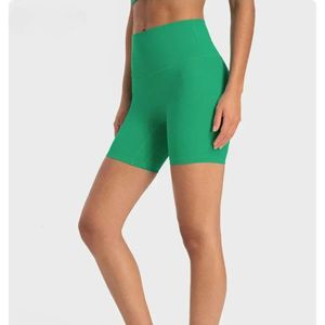 Lu Align Lemon Yoga Entrejambe Inch Align Short d'entraînement taille haute 6 Short de motard doux et extensible pour fitness, gym, vêtements de sport pour femmes LL Lu Jogger