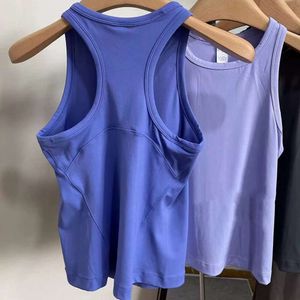 LU Align Lemons Yoga Shirt Tops Tops Tee Womens Senknit Anti-bactérien Workout Vest High Elastic Breathable Séchant à séchage Running Gym Femmes