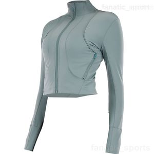 Lu Align Lu Define Yogas Femmes Manteaux Haute Élasticité Jogging Veste Sportswear À Manches Longues Stretch Athlétique Vestes Activewear Exercice Vêtements