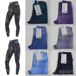 Lu Align Lu Girls Yogas Pantalones largos para correr Naked Fitness Pantalones completos Athletic Noveno pantalón Mujer Leggings transpirables Seamless Scrunch Outfit Sports