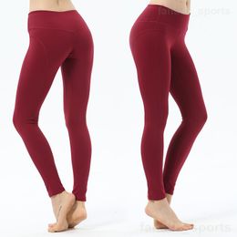 Lu Align Lu Lady Yoga Sports Pantalons longs Legging de musculation à séchage rapide Pantalon d'exercice respirant sans couture Scrunch Workout Sweatpant Stretch