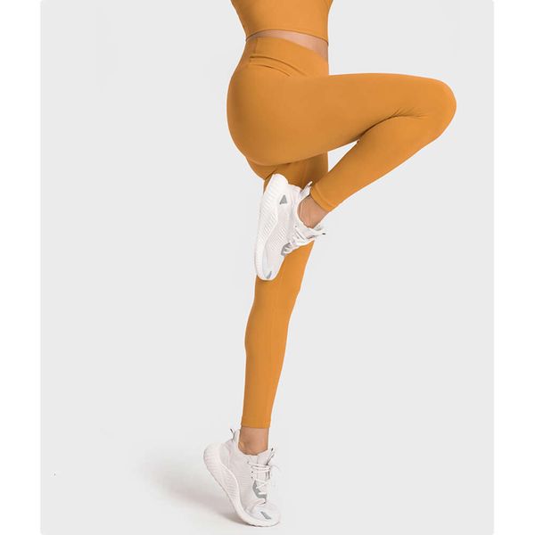 Lu Align Lu Pant Yoga Leggings Gym Pantalons pour femmes Fitness Sport Entraînement Femmes Vêtements Collants Respirant Taille haute Pêche Fesse Sportswear Citron Entraînement Gry LL