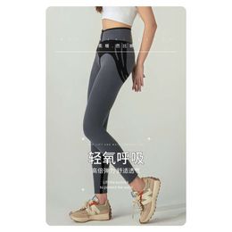 LU Align Lu Pant Yoga Sport Shark Autumn hiver Nouveau Velvet Femmes épaisses Pantal