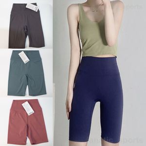 Lu Align Lu sans couture femmes Yoga Sport 5 pantalons de survêtement courts exercice nu cinquième pantalon Stretch pantalon serré Wunder Train Jogging Leggings exercice respirant