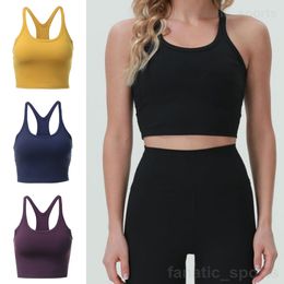 Lu Align Lu Damen Workout Yogas BHs Sexy Cross Jogging Tops Push Up Bodybuilding Dessous Rundhals Sport Yoga Weste Atmungsaktive Anti-Sagging Tanks Unterwäsche