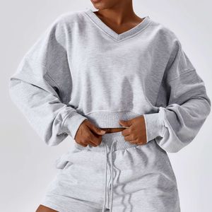 Lu Align MODITIN Heren Hoodies Dames Sweatshirts Winter Casual Hoodie VNeck Nieuwe collectie Chique Sporttops Los ontwerp Mooie mode High Street Wear Lemon LL Jogger L