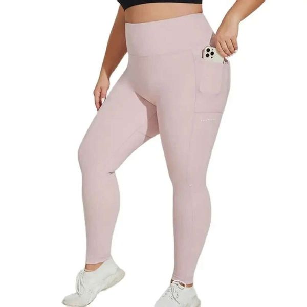 Lu Align Pant Leggings XL ~ 4XL Leggings de gymnastique Yoga pour femmes Pantalon surdimensionné pour femmes Deux poches latérales Serré élastique Taille haute Vêtements pour femmes Lemon Sports 2024