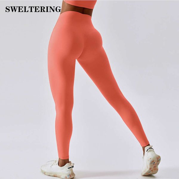 Lu Align Pant Lemon Gym Taille Pantalon Yoga High Push Up Leggings Sport Femmes Fiess Sans Couture Femme Legging Ventre Contrôle Course Formation Tig