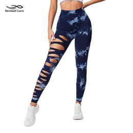 LU Align Pant Pant Lemon Sirène Curve Tie Dye Échelle Coupure Wideband Running Sports Leggings Gym Vêtements Sans Seamless Tissu Terre Fiess PA