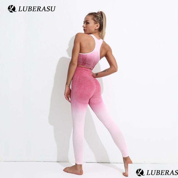 Lu Align Set Dye Seamless Fitness Tie Suit Bar Sports Femmes Sportswear Vêtements d'entraînement pour femme Vêtements de sport Vêtements de sport Yoga Lemo Dhxen