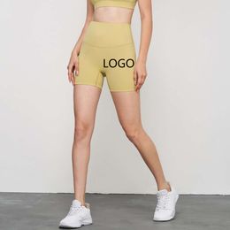 LU ALIGN shorts Summer Sport Custom Summer High Taille Yoga Damessporten met mobiele telefoon Pocket Fiess Shorts LL LMeon Gym Woman