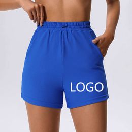 LU ALIGN shorts Summer Sport Pocket Pocket Sport Twee-layer dames zomer gevlochten yoga fies shorts ll lmeon gym vrouw