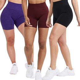 LU Align Sport Shorts 3 Pack sans effort sans couture de femmes sans couture