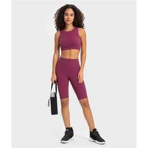 Lu Align Vervangingen Align Lu High Rise Short 10 Running Tights Ondersteuning Shorts Lemon LL Jogger Jogger Gry Lu-08 2024