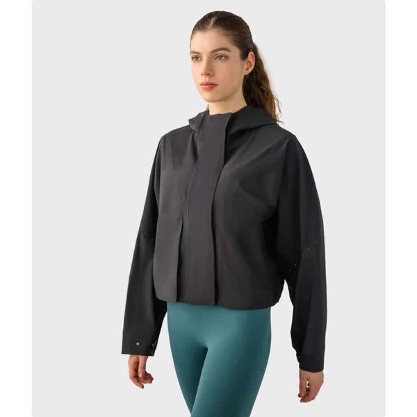 Lu Align chaqueta de Golf resistente al viento soporte de espalda codo chaqueta de senderismo protector de sarpullido camisa de soporte de cintura Yoga Lu Lemon LL 2024