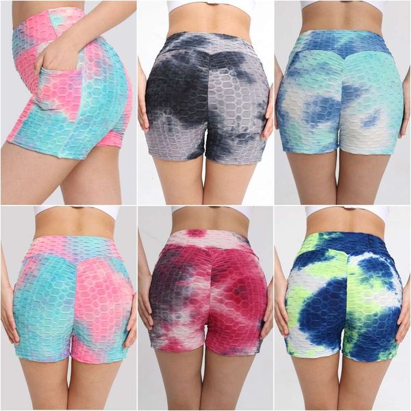 Lu Align Mallas Mujer Short Hotpants Gym Leggings Deporte Mujer Fitness Levantamiento Nalgas Mujer Tie Dye Entrenamiento Running Pantalones Cortos Mujer Lemon Lady Gry Sports Girls