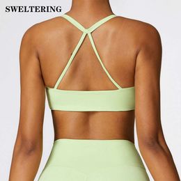 Lu Align Femmes Soutien-Gorge De Sport Sexy Réservoirs Bretelles Dos Haute Soutien Impact Sous-Vêtements Yoga Course Fitness Gym Entraînement Soutien-Gorge Push Up Rembourré Bralette Lemon Sports 2024