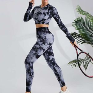 Lu Align – ensemble de Yoga à la mode pour femmes, avec manches longues et taille haute, Leggings de contrôle du ventre, Gym, survêtement, Sport, 2024