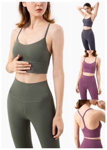 Lu Align Yoga Lemon Set Women 2 Pieces Sportswear Gym Top en forma de Y Leggings de cintura alta de cintura Deportes de ejercicio Sportsuits Ll Jogger