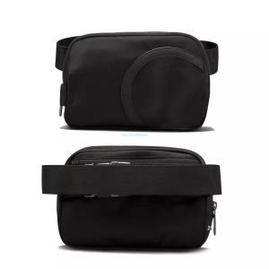 lu Everywhere Belt Bag sac de yoga Sports de plein air sac de taille de yoga femmes gym élastique sangle réglable zipper sac banane sac de ceinture avec lettres sur le devant 1L