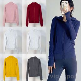 Lu Hoody Jacket Lemon Yoga Align Align Lu Hoody Jacket Define Yogas Girl Athletic Jacket Hoody Slim Fleece Sportswear Sweat à capuche femme Long Sle