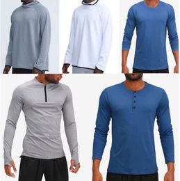 Lu l Men Sweat à capuche extérieur Pullover Sports à manches longues Yoga Wrokout Mens Vestes en vrac Fitness Fitness Cent