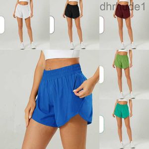 Lu Lemen Inch Short 5 Sports Fitness Hotty Hoty Hot Yoga Tenues pour femme Shorts de gymnase décontractés avec Zipper Pocket Summer Run Jogger Athletic Quick Dry Track P 745y