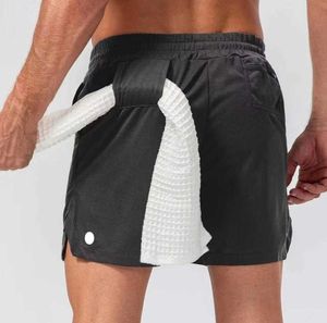 Lu Lemen Shorts Men Luluemon Yoga Shorts pour hommes Camo Pantalon de gym respirant avec serviette Boucle lâche décontractée Running Short Loison