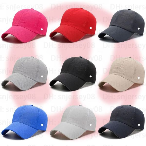 Lu Lemon Yoga Hat Classic Men et femme Pap Peak Cap Fitness Yoga Sports Outdoor loisirs Suncreen Hat Sports Mesh Hat Lulus