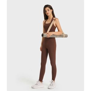 Lu Lu Align marque substituts brossé nu porter taille haute hanche levage serré élastique sport neuf points pantalon pour les femmes LL