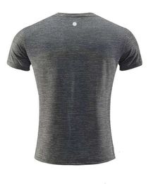 LU LU L Designer absorbant et respirant LL citrons Hommes Chemises d'extérieur Nouveau Fitness Gym Football Football Mesh Back Sports T-shirt à séchage rapide Skinny