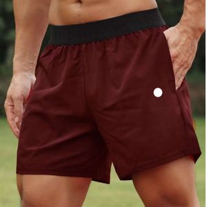 Lu Lu L Men Yoga Sports Shorts extérieur Fitness Shorts secs Séchés Couleur Solide Running Quarter Pant Designer Clothing 438908554