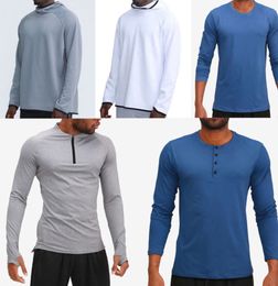 LU LU L MENS TIGNE HOODIES THIRTS THOODY TSHIRT LULU LULU REGISSEZ LES HANS PEUS ESTATIQUE COLLS DE FITNESS ÉLASTIQUES AUNTER 4662