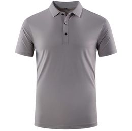 LU LU L sport hommes Polo hommes séchage rapide anti-transpiration entraînement haut court hommes manches SL12 Plus mode tendance Clothes356