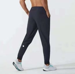 LU LU L Pantalon de yoga LL Pantalon de jogging long pour homme Tenue de sport Séchage rapide avec cordon de serrage Poches de sport Pantalon de survêtement Pantalon décontracté Taille élastique Edfr