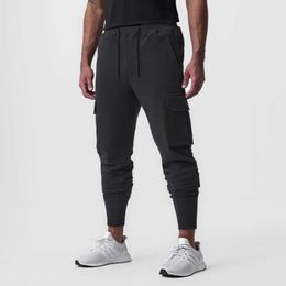 Lu Lu lemen Pantalon de course décontracté avec poches latérales pour homme avec cordon de serrage réglable