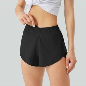 Lu Lu Lemon Align Hotty Hot Short doublé taille haute 2,5