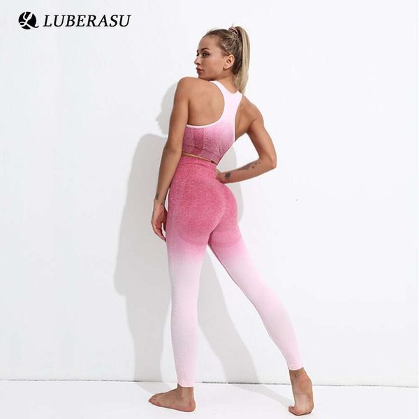 Lu Lu Lemon Align Seamless Tie DYE Set Fitness Suit Bar Yoga Deportes Mujeres Yoga Ropa deportiva Ropa de entrenamiento para mujer Ropa de gimnasia Ropa atlética