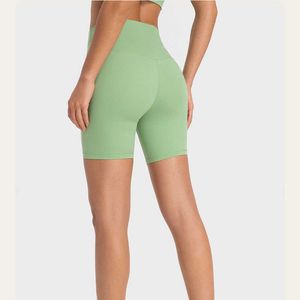 LU LU LEMONS Short de yoga taille haute Nake Feeling No T-line Pantalon serré élastique Leggings Pantalon de sport chaud pour femmes Tenues atheltiques Vêtements de sport Slim wear