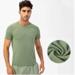 LU LU LEMONS Outfit Running Yoga Shirts Compression Sports Collants Fiess Gym Soccer Man Jersey Sportswear Quick Dry Sport T- Top JLPV wear