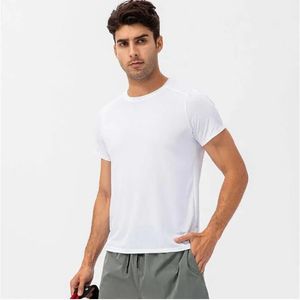 Lu Lu Lemons Outfit Shirts Yoga Hardlopen Compressie Sportlegging Fiess Gym Voetbal Man Jersey Sportkleding Sneldrogend Sport T-shirt JLPV wear op