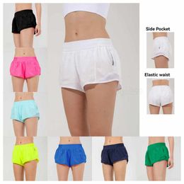 Lu Lu Lemons rapide Hot Hothly sec respirant High Waited Workout Colls Tenues de yoga Dupes Push Up Running Casual Biker Gym Short Clothes 88248 Sportswe