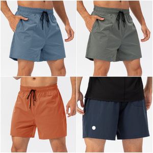 LU LU LEMONS Hardlopen Heren Shorts Broek Sport Losvallend Trainer Korte sportkleding Gymtraining Volwassen Fiess Wear Elastisch Ademend Sneldrogend Trekkoord zweren