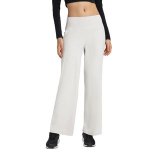 LU LU LEMONS Pantalon de yoga droit à jambe large et sensation nue Pantalon de survêtement Creora Loungeful Pantalon respirant Pantalon taille haute avec cordon de serrage