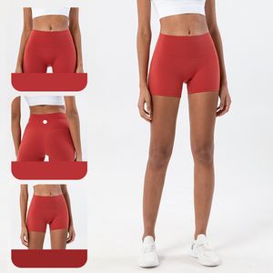 Lu lu citroenen yoga shorts suit ll dames sporten naadloze hoge taille broek met fiess gym ondergoed training korte leggings