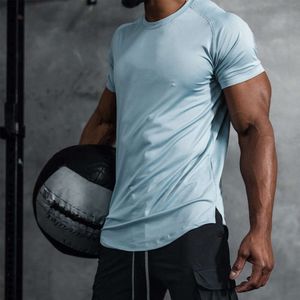 LU LU LL Camiseta para hombre al aire libre Traje de yoga para hombre Camiseta de deporte corto que absorbe el sudor de secado rápido Camiseta de manga corta para hombre para fitness LULEMENS