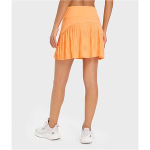 Lu Lu Pant Align Golf Vestidos para mujer Falda Ropa de tenis Leggings de gimnasio Falda plisada para mujer Correr al aire libre Fitness Deporte Falda pantalón Yoga Lemon LL woman