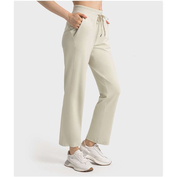 Lu Lu Pant Align Gym Pantalons de jogging Leggings Fitness en plein air Sport Loisirs Vêtements pour femmes Taille haute Entraînement Exercice Collants Yoga Lemon LL woman